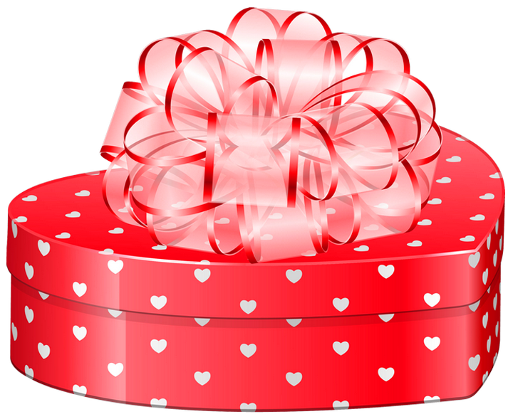 Box Heart Picture Flower Gift Valentine'S Bouquet Clipart