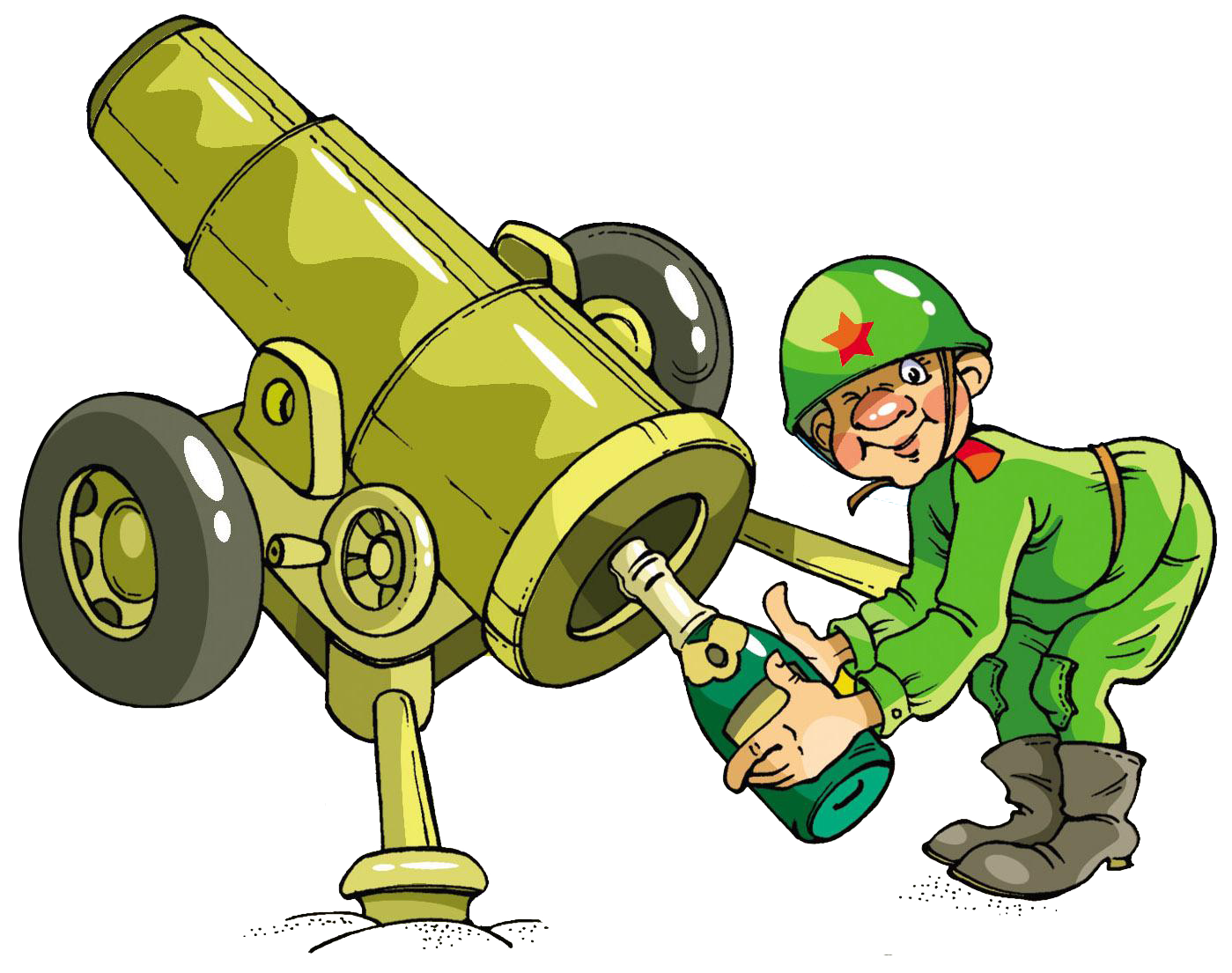 February Portable 23 Of Artillery Fatherland Graphics Clipart