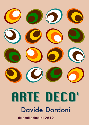 Of Art Deco Eggs Poster Clipart