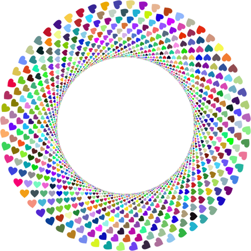 Hearts In A Vortex Clipart