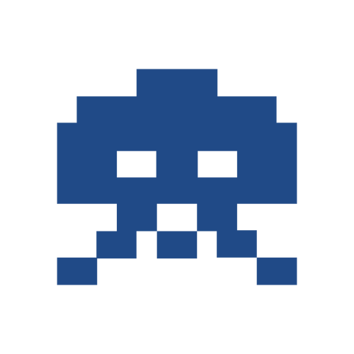 Space Invaders Pixel Art Icon Clipart