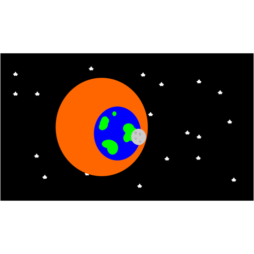 Earth In Space Clipart