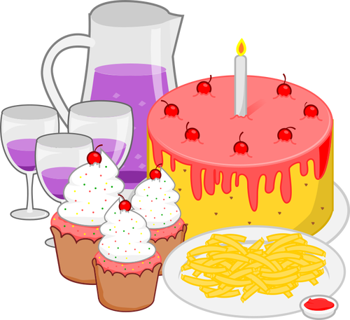 Party Meal Clipart