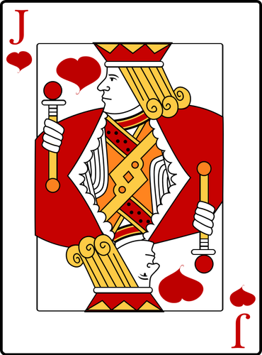 Jack Of Heart Playing Card Clipart