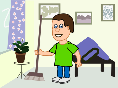 Apartment Cleaning Clipart