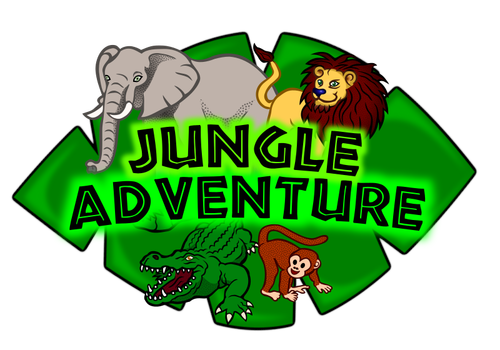 Clip Art Of Jungle Adventure Kids Club Logo Clipart
