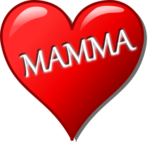 Mother'S Day Heart Italian Clipart