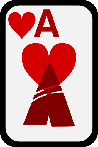 Ace Of Hearts Funky Playing Card Clipart