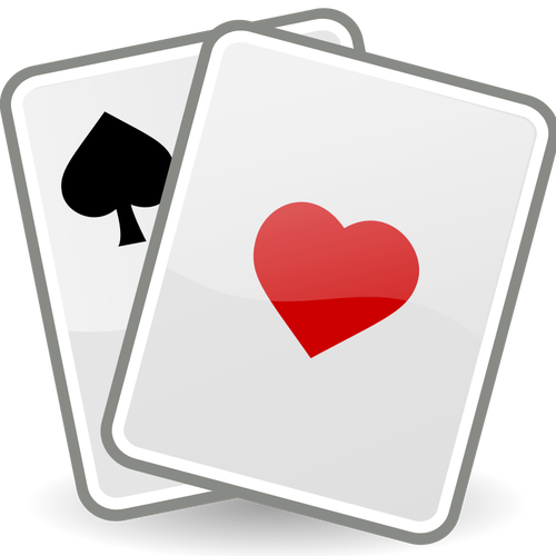 Black Spades And Red Hearts Clipart