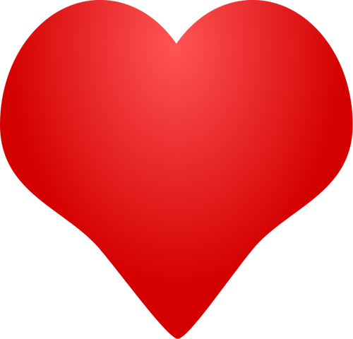 Illustration Of Red Heart Clipart