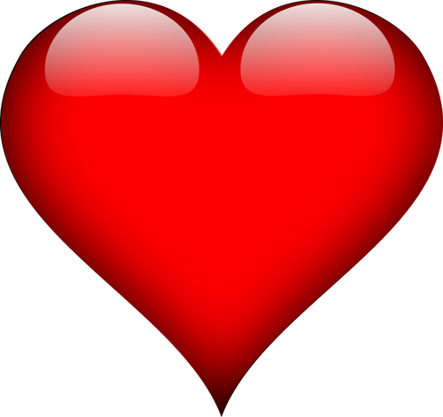 Red Heart Clip Art Graphics Clipart