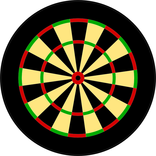 Of Round Darts Target Clipart