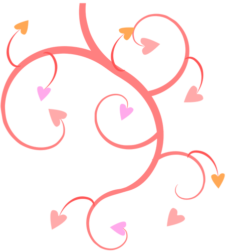 Branch Of Hearts Clipart