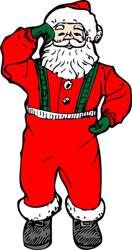 Dancing Santa Art Clipart