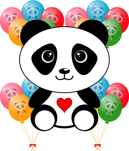 Panda Party Clipart