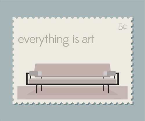 Everything Is Art Stamp Clipart