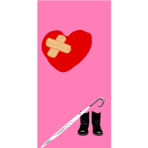 Broken Heart Poster Clipart