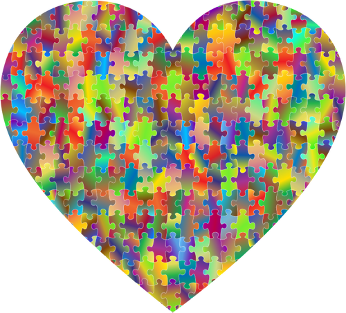 Heart Of Puzzles Clipart
