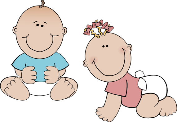 Twins Baby Shower Pencil And In Color Clipart