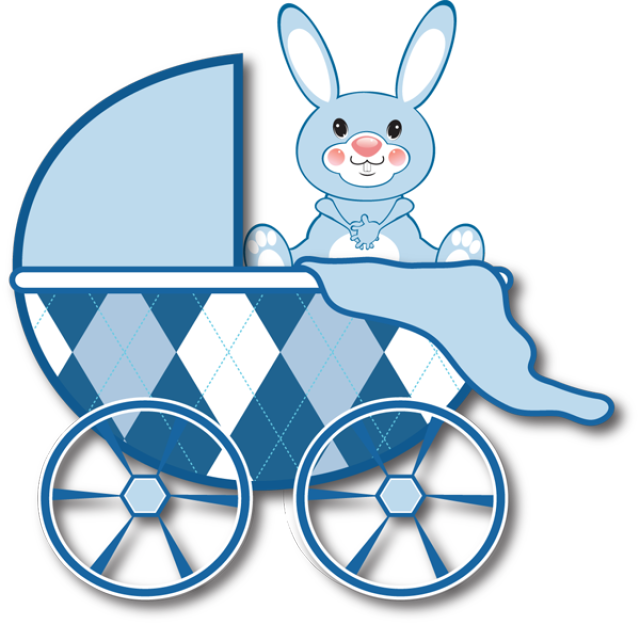Image Of Baby Stroller 6 Baby Boy Clipart