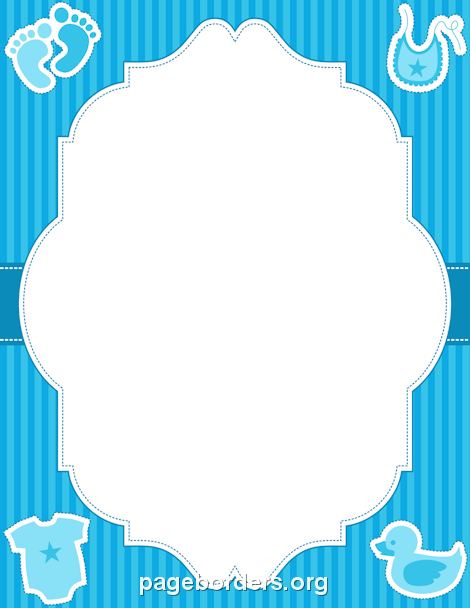 Baby Boy Border Page Border And Vector Clipart