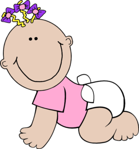 Baby Girl At Clker Vector Image Png Clipart