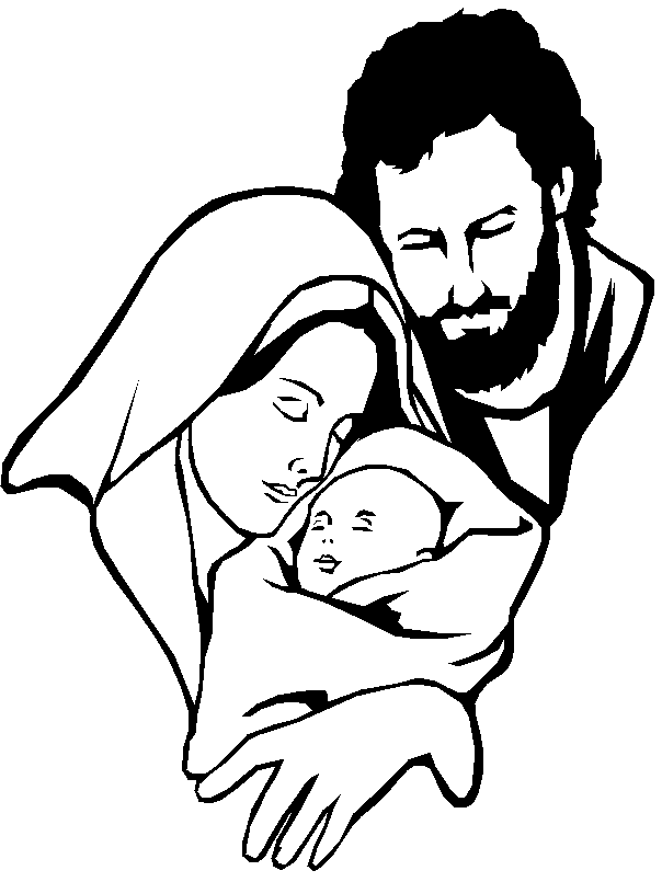 Baby Jesus Black And White Free Download Png Clipart