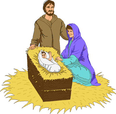Clipart Of Baby Jesus In The Mangetr Clipart