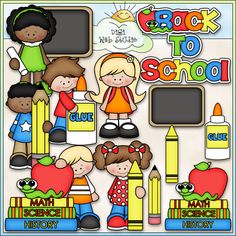 Back To School On School Days And Clipart