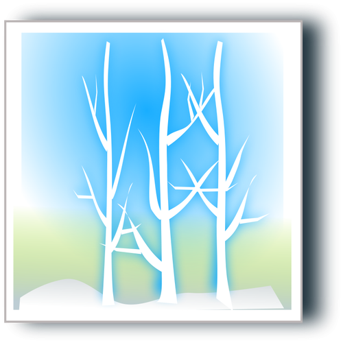 Winter Landscape Graphics Clipart