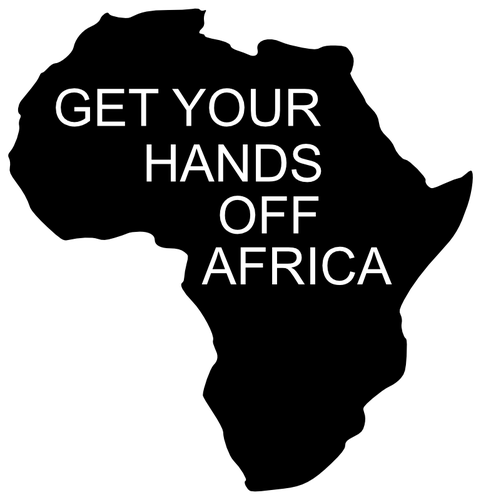 Get Your Hands Off Africa Clipart