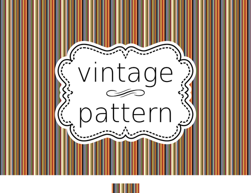 Striped Vintage Pattern Clipart