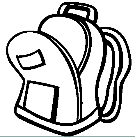 Backpack Black And White Backpack Black And Clipart