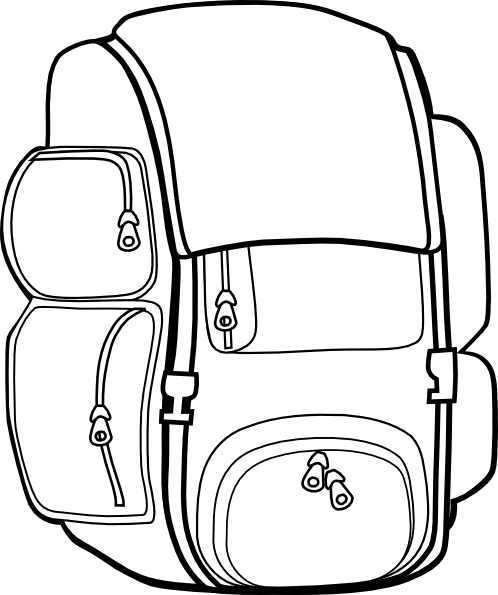 Black Backpack At Vector Free Download Png Clipart