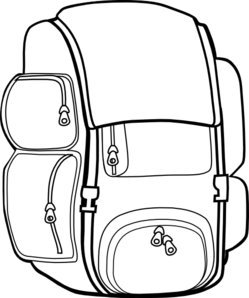 Backpack Black And White Images Transparent Image Clipart