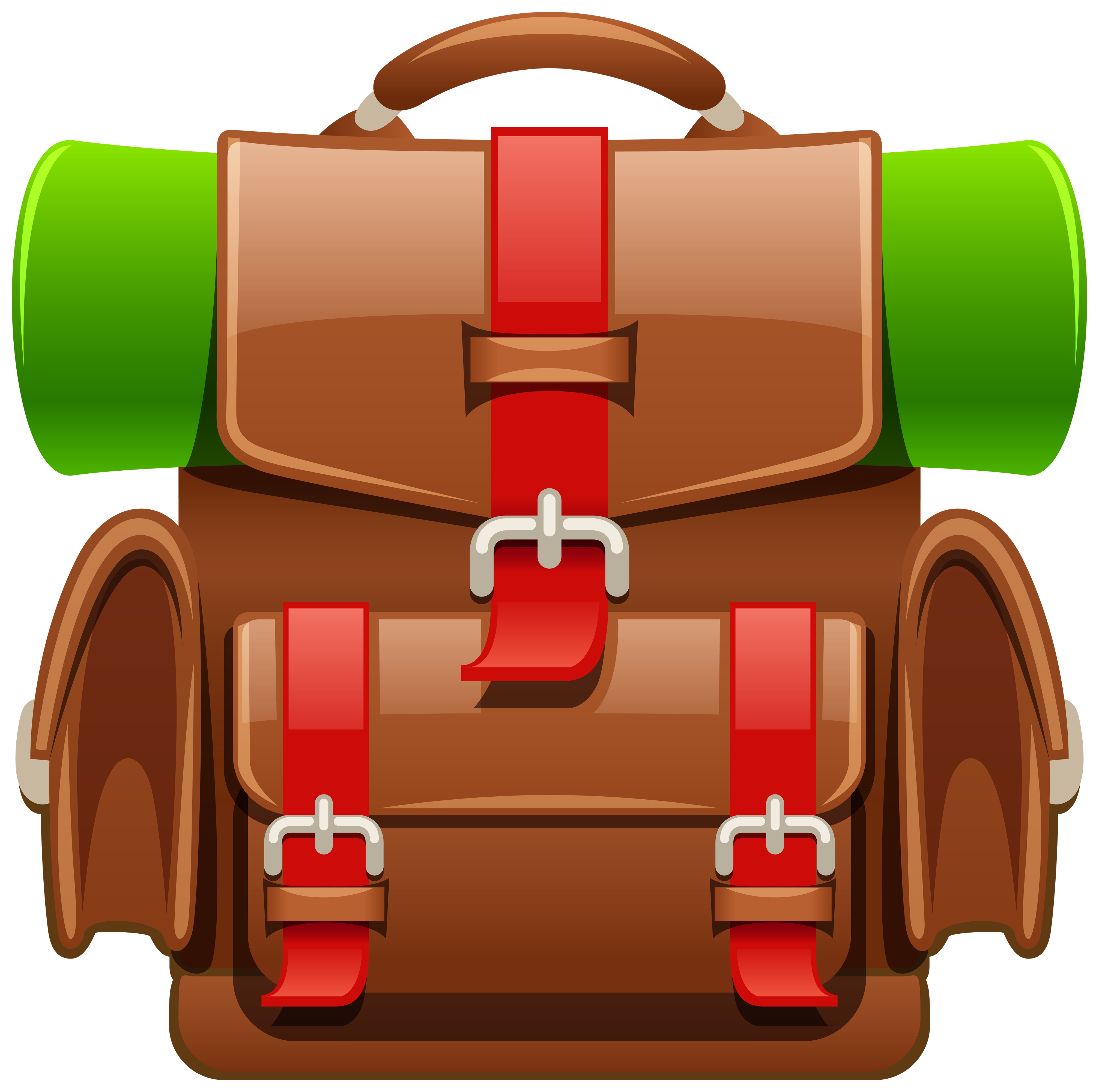 Brown Tourist Backpack Image Free Download Clipart
