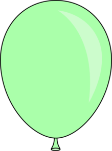 Light Green Balloon At Vector Transparent Image Clipart
