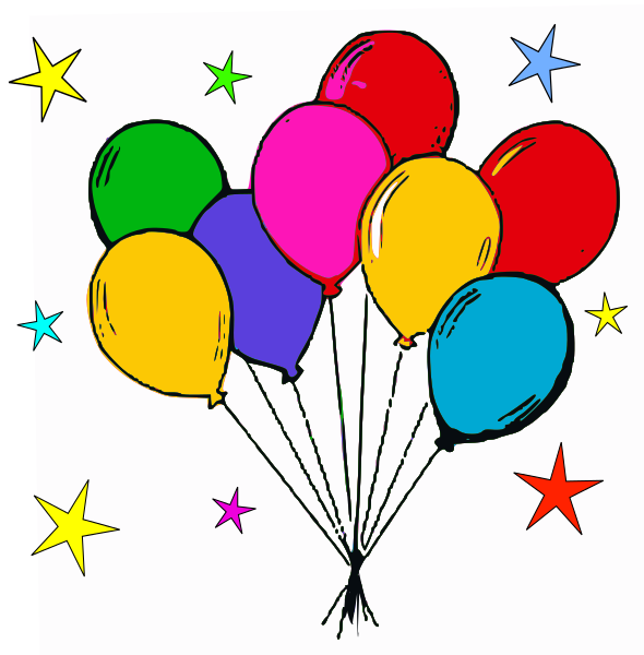Free Birthday Balloon Images Clipart Clipart