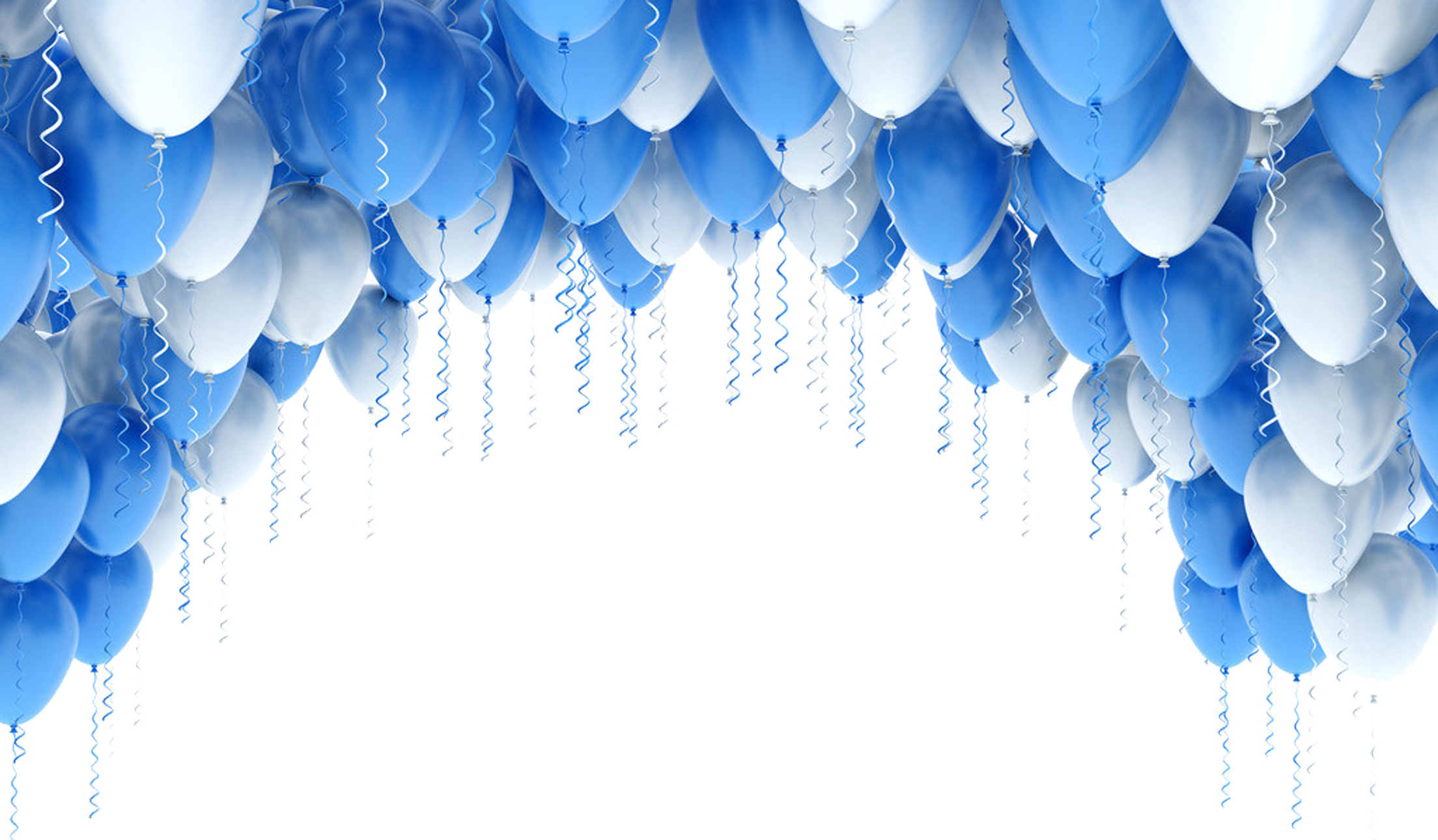 Blue Balloon Illustration Arches Photography Stock Clipart