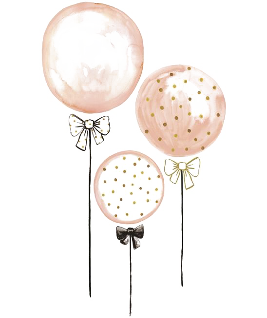 Wall Balloon Decal Child Balloons Drawing Sticker Clipart