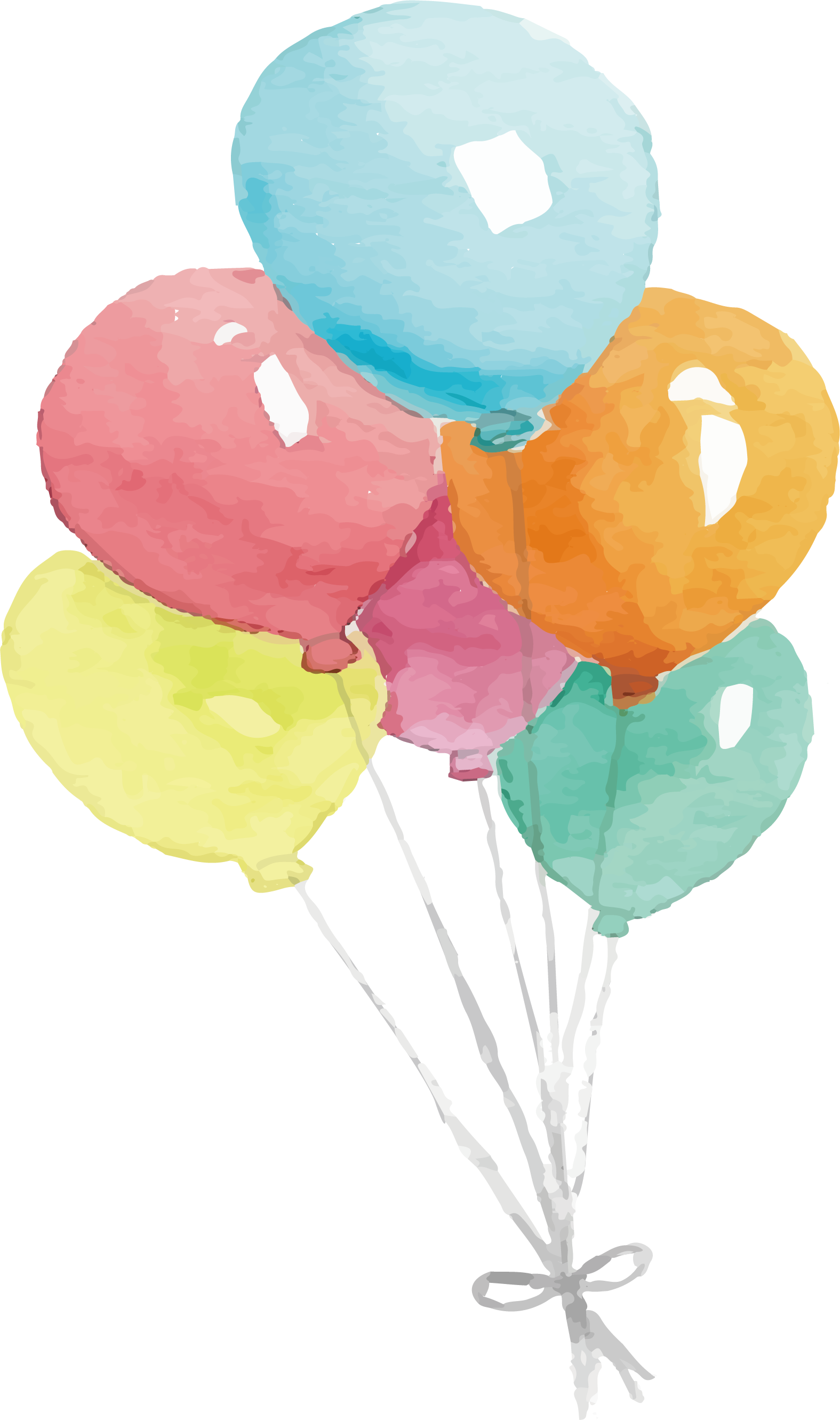 Watercolor Balloons Watercolor Clipart Hand Painted Balloon Png | My ...
