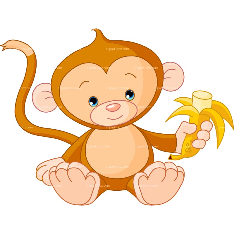 Clipart Monkey Eating Banana For You Clipart