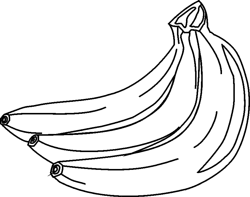 Black And White Banana Images Image Png Clipart