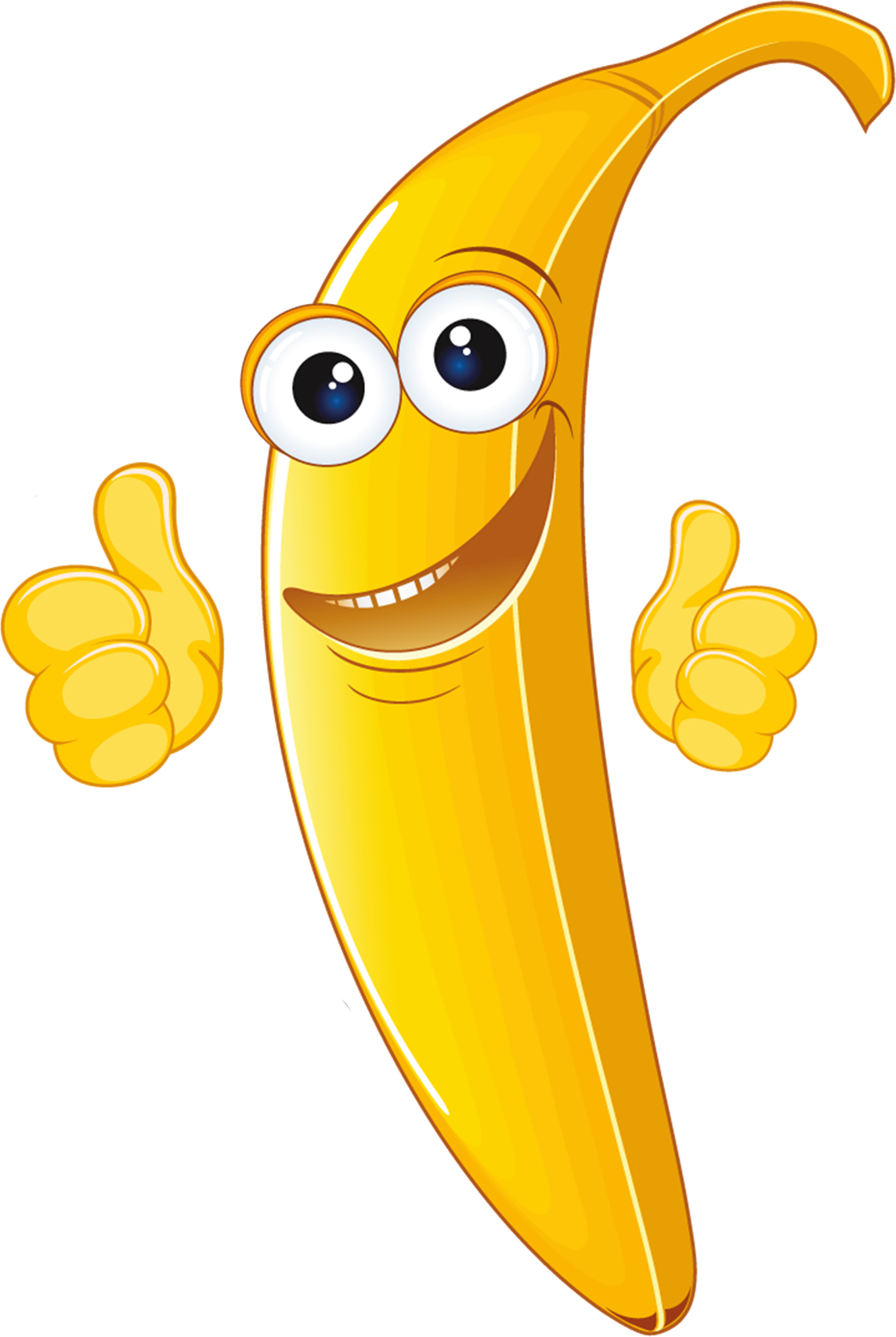 Smiling Animation Banana Cartoon Free Download Image Clipart