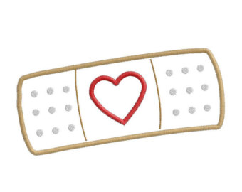 Doc Mcstuffins Heart Band Aid Bandaid Applique Clipart