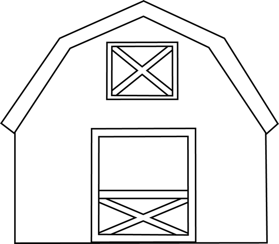 Black And White Barn Black And White Clipart