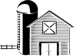 Barn And Silo At Clker Vector Clipart