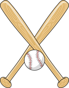 Baseball Bat Softball Bats Crossed Image Png Clipart