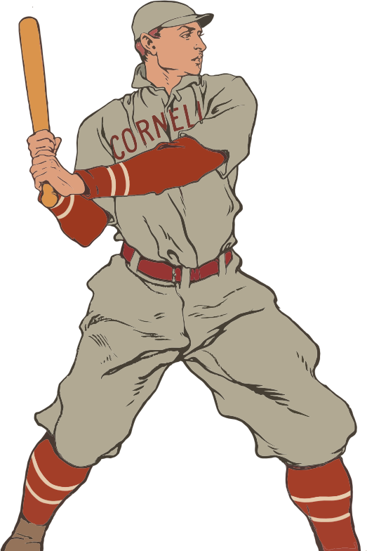 Free Vintage Baseball Player Free Download Clipart