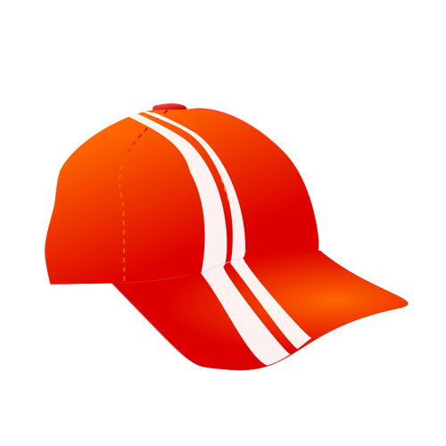 Of A Cap With Racing Stripes Clipart